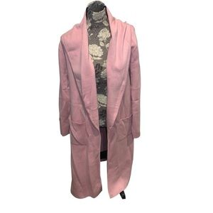 MAXSPORT Pink Sweater Coat with pockets size large NWT